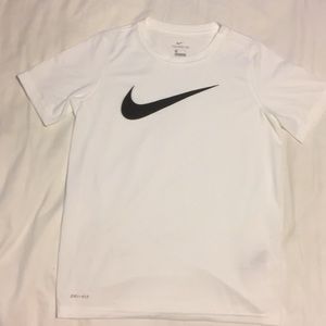 A white Nike shirt